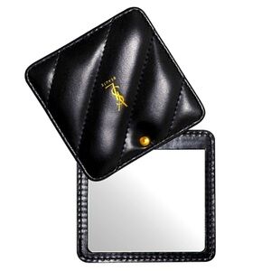 Yves Saint Laurent Beauty Square Compact Pocket Mirror Black New